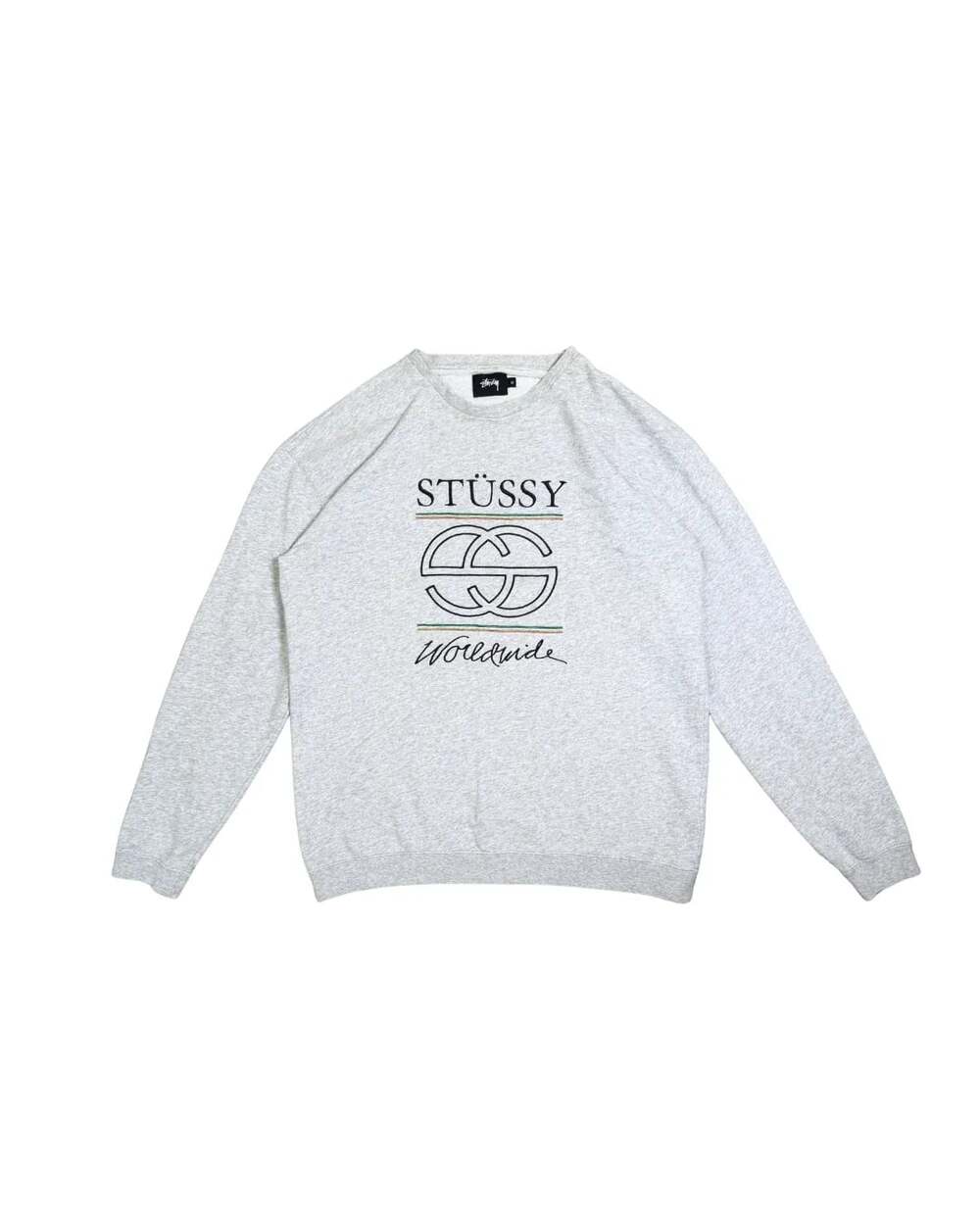 Stussy Worldwide Sweater Ash Heather